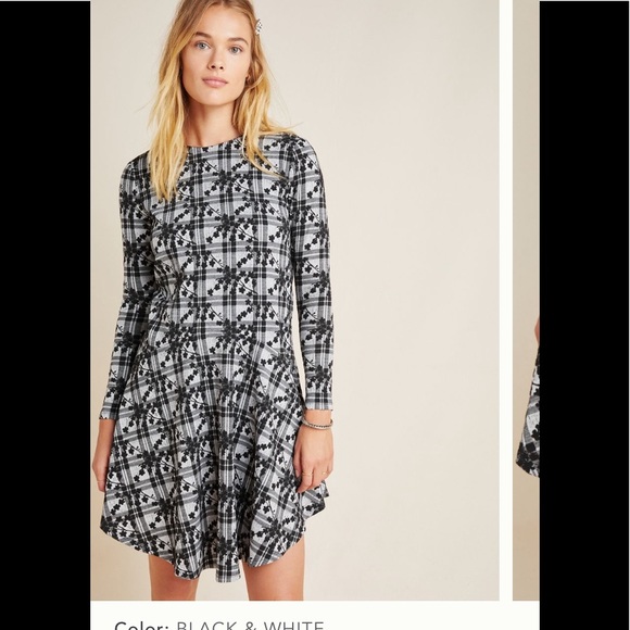 Hutch Jeanie Embroidered Plaid Tunic Small - Picture 4 of 6